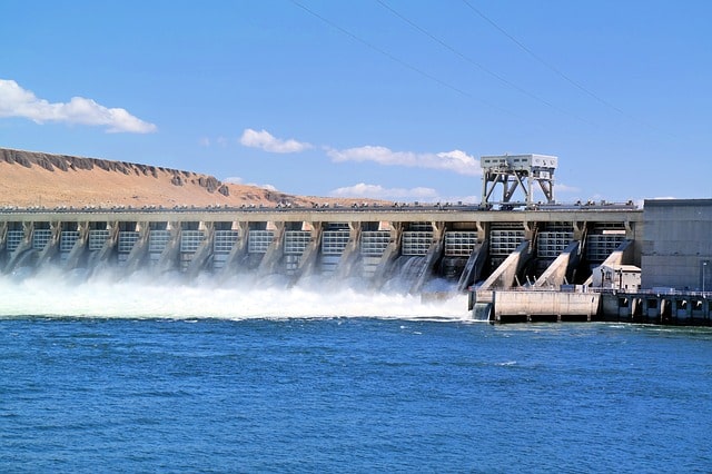 A hydroelectric power plant